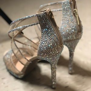 Rhinestone Sandal Heel - Brand New!!